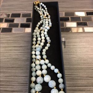 Blue Jade Necklace Set